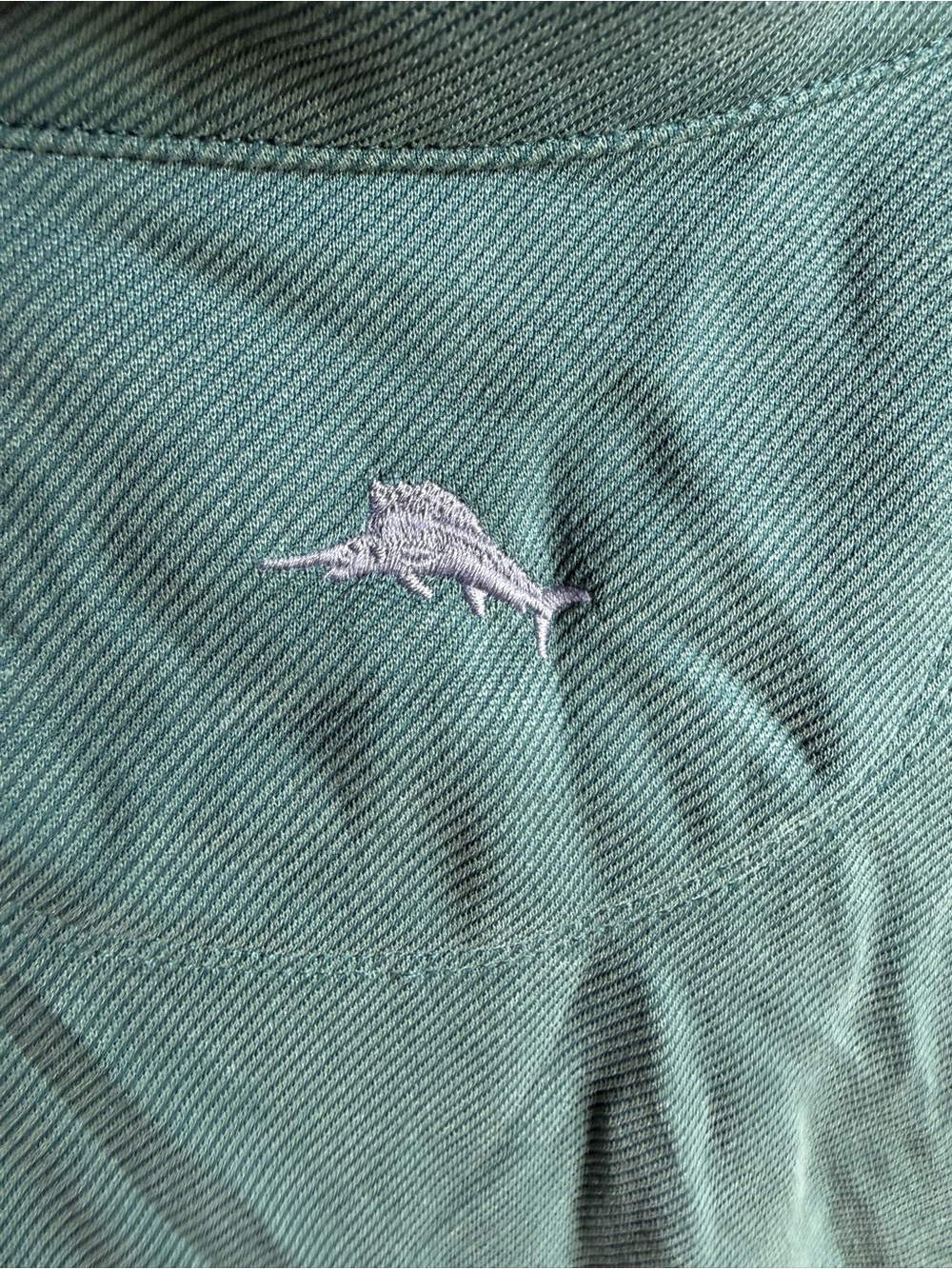 Tommy Bahama Men’s Teal Green Long-Sleeve Quarter-Zip Pullover NWT - Picture 6 of 7